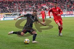 3. Liga - Hallescher FC - FC Ingolstadt 04 - Michael Heinloth (17, FCI) Landgraf Niklas (31 Halle)