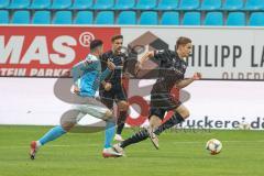 3. Liga - Chemnitzer FC - FC Ingolstadt 04 - Filip Bilbija (35, FCI) Dennis Eckert Ayensa (7, FCI)