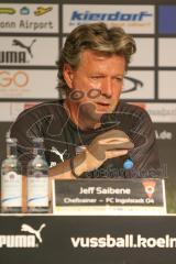 3. Fußball-Liga - Saison 2019/2020 - FC Victoria Köln - FC Ingolstadt 04 - Chef-Trainer Jeff Saibene (FCI) bei der Pressekonferenz - Foto: Meyer Jürgen