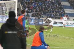 3. Liga - 1. FC Magdeburg - FC Ingolstadt 04 - Dennis Eckert Ayensa (#7,FCI)  schiesst den 0:2 Führungstreffer - jubel - Morten Behrens (#12 Magdeburg) - Foto: Jürgen Meyer