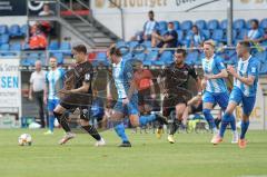 3. Liga - SV Meppen - FC Ingolstadt 04 - Dennis Eckert Ayensa (7, FCI) und Robin Krauße (23, FCI)