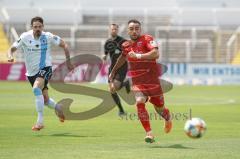 3. Liga - 1860 München - FC Ingolstadt 04 - Fatih Kaya (9, FCI) links Erdmann Dennis (13, München)