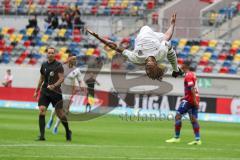 3. Liga - Fußball - KFC Uerdingen - FC Ingolstadt 04 - Tor Jubel 0:1, Caniggia Ginola Elva (14, FCI) Salto