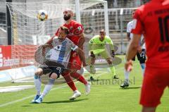 3. Liga - 1860 München - FC Ingolstadt 04 - Zweikampf vor dem Tor von Torwart Hiller Marco (1, München) Willsch Marius (25, München) Nico Antonitsch (5, FCI)