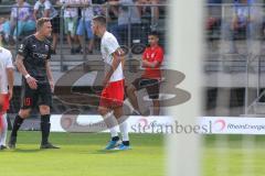 3. Fußball-Liga - Saison 2019/2020 - FC Victoria Köln - FC Ingolstadt 04 - Marcel Gaus (#19,FCI)  im gespräch - Foto: Meyer Jürgen