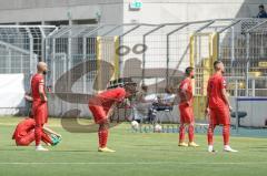 3. Liga - 1860 München - FC Ingolstadt 04 - Spiel ist aus, Sieg 0:2, Jubel und warten wie Würzburg spielt, Bangen um Direktaufstieg/Relegation, Cheftrainer Tomas Oral (FCI) mahnt zum Abwarten mit Jubel