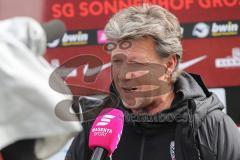 3. Liga - Fußball - SG Sonnenhof Großaspach - FC Ingolstadt 04 - Cheftrainer Jeff Saibene (FCI) im Interview mit Magenta TV