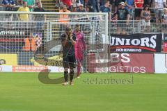 3. Fußball-Liga - Saison 2019/2020 - FC Victoria Köln - FC Ingolstadt 04 - Der 3:0 Führungstreffer - Björn Paulsen (#4,FCI)  - Torwart Fabijan Buntic (#24,FCI)  - Enttäuscht - Foto: Meyer Jürgen