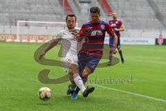 3. Liga - Fußball - KFC Uerdingen - FC Ingolstadt 04 - Peter Kurzweg (16, FCI) Zweikampf Dorda Christian (KFC 7)