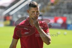 3. Fußball-Liga - Saison 2019/2020 - FC Victoria Köln - FC Ingolstadt 04 - Torwart Fabijan Buntic (#24,FCI)  vor dem Spiel - Foto: Meyer Jürgen