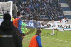 3. Liga - 1. FC Magdeburg - FC Ingolstadt 04 - Dennis Eckert Ayensa (#7,FCI)  schiesst den 0:2 Führungstreffer - jubel - Morten Behrens (#12 Magdeburg) - Foto: Jürgen Meyer