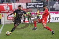 3. Liga - Hallescher FC - FC Ingolstadt 04 - Robin Krauße (23, FCI) Papadopoulos Antonios (8 Halle)