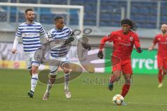 3. Fußball-Liga - Saison 2019/2020 - MSV Duisburg - FC Ingolstadt 04 - Ganiggia Ginola Elva (#14,FCI) - Foto: Meyer Jürgen