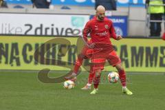 3. Fußball-Liga - Saison 2019/2020 - MSV Duisburg - FC Ingolstadt 04 - Nico Antonitsch (#5,FCI)  beim warm machen - Foto: Meyer Jürgen