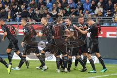 3. Liga - Fußball - Eintracht Braunschweig - FC Ingolstadt 04 - Tor jJubel rechts Maximilian Thalhammer (6, FCI)  0:3 mit Fatih Kaya (9, FCI) Peter Kurzweg (16, FCI) Michael Heinloth (17, FCI)