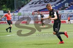 3. Liga - SV Meppen - FC Ingolstadt 04 - Alleingang zu Tor, Stefan Kutschke (30, FCI) schießt das 0:1, Jubel