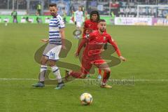 3. Fußball-Liga - Saison 2019/2020 - MSV Duisburg - FC Ingolstadt 04 - Fatih Kaya (#9,FCI)  - Foto: Meyer Jürgen