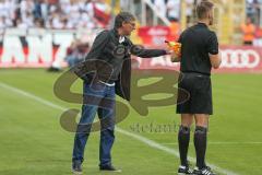 3. Fußball-Liga - Saison 2019/2020 - Bayern München II - FC Ingolstadt 04 - Sportdirektor Michael Henke (FCI)  reagiert bei der roten Karte gegen Peter Kurzweg (#16,FCI)  - Foto: Meyer Jürgen