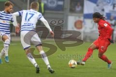 3. Fußball-Liga - Saison 2019/2020 - MSV Duisburg - FC Ingolstadt 04 - Ganiggia Ginola Elva (#14,FCI)  - Foto: Meyer Jürgen