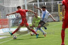 3. Liga - 1860 München - FC Ingolstadt 04 - Hakentrick Maximilian Thalhammer (6, FCI) Erdmann Dennis (13, München) Torwart Hiller Marco (1, München)