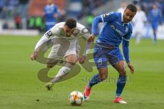 3. Liga - 1. FC Magdeburg - FC Ingolstadt 04 - Fatih Kaya (#9,FCI)  - Leon Bell Bell (#19 Magdeburg) - Foto: Jürgen Meyer