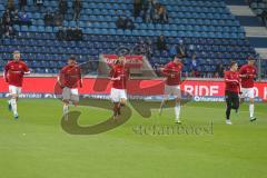 3. Liga - 1. FC Magdeburg - FC Ingolstadt 04 - Die Spieler beim warm machen - Beister Maximilian (#10,FCI) - Fatih Kaya (#9,FCI)  - Björn Paulsen (#4,FCI)  - Thomas Keller (#27,FCI)  - Dennis Eckert Ayensa (#7,FCI)  - Foto: Jürgen Meyer