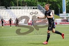 3. Liga - SV Meppen - FC Ingolstadt 04 - Alleingang zu Tor, Stefan Kutschke (30, FCI) schießt das 0:1, Jubel