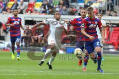 3. Liga - Fußball - KFC Uerdingen - FC Ingolstadt 04 - Zweikampf Caniggia Ginola Elva (14, FCI) Maxsö Andreas (KFC 2) Konrad Manuel (KFC 28)