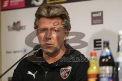 3. Liga - Fußball - SG Sonnenhof Großaspach - FC Ingolstadt 04 - Pressekonferenz nach dem Spiel, Cheftrainer Jeff Saibene (FCI)