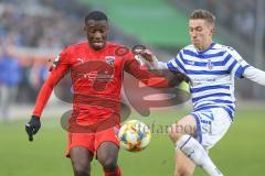 3. Fußball-Liga - Saison 2019/2020 - MSV Duisburg - FC Ingolstadt 04 - Agyemang Diawusie (#11,FCI)  - Foto: Meyer Jürgen