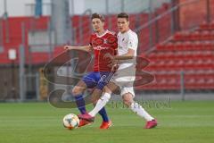 3. Liga - SpVgg Unterhaching - FC Ingolstadt 04 - Hufnagel Lucas (10, SpVgg) Maximilian Thalhammer (6, FCI)