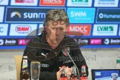 3. Liga - 1. FC Magdeburg - FC Ingolstadt 04 - Chef-Trainer Jeff Saibene (FCI) bei der Pressekonferenz - Foto: Jürgen Meyer