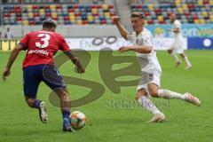 3. Liga - Fußball - KFC Uerdingen - FC Ingolstadt 04 - Zweikampf Gündüz Selim (KFC 3) Patrick Sussek (37, FCI)