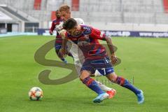 3. Liga - Fußball - KFC Uerdingen - FC Ingolstadt 04 - Dorda Christian (KFC 7) und Maximilian Beister (10, FCI)