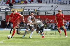 3. Liga - 1860 München - FC Ingolstadt 04 - Maximilian Thalhammer (6, FCI) Lex Stefan (7, München) Klassen Leon (33, München) Filip Bilbija (35, FCI)