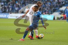 3. Liga - 1. FC Magdeburg - FC Ingolstadt 04 - Björn Paulsen (#4,FCI)  - Leon Bell Bell (#19 Magdeburg) - Foto: Jürgen Meyer