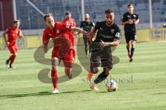 3. Liga - FSV Zwickau - FC Ingolstadt 04 - Fatih Kaya (9, FCI) Angriff, René Lange (20 Zwickau)