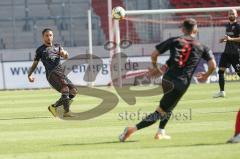 3. Liga - FSV Zwickau - FC Ingolstadt 04 - Flanke Robin Krauße (23, FCI) Fatih Kaya (9, FCI)