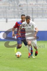 3. Liga - Fußball - KFC Uerdingen - FC Ingolstadt 04 - Robin Krauße (23, FCI) Mbom Jean-Manuel (KFC 21)