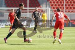 3. Liga - FSV Zwickau - FC Ingolstadt 04 - Maximilian Thalhammer (6, FCI) Julius Reinhardt (30 Zwickau)