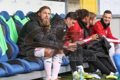 3. Fußball-Liga - Saison 2019/2020 - SV Waldhof Mannheim - FC Ingolstadt 04 - Björn Paulsen (#4,FCI)  auf der Spielerbank -  Foto: Stefan Bösl