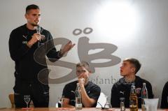 3. Liga - Fußball - FC Ingolstadt 04 - Fantreffen - Fragerunde mit Torwart Fabijan Buntic (24, FCI) Patrick Sussek (37, FCI) Filip Bilbija (35, FCI)
