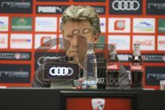 Im Bild: Jeff Saibene (Cheftrainer FCI) auf der Pressekonferenz

Fussball - 3. Bundesliga - Ingolstadt - Saison 2019/2020 - FC Ingolstadt 04 - MSV Duisburg - 27.07.2019 -  Foto: Ralf Lüger/rsp-sport.de