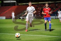 3. Liga - SpVgg Unterhaching - FC Ingolstadt 04 - Stefan Kutschke (30, FCI) Winkler Alexander (4, SpVgg)