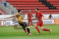 3. Liga - FC Ingolstadt 04 - SV Waldhof Mannheim - Marcel Gaus (19, FCI) Gouaida Mohamed (18 Mannheim)