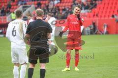 3. Liga - FC Ingolstadt 04 - FC Ingolstadt 04 - SV Meppen - Stefan Kutschke (#30,FCI)  mit der Entscheidung des Schiedrichter nicht zufrieden - - Foto: Stefan Bösl