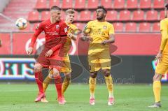 3. Liga - FC Ingolstadt 04 - SG Sonnenhof Großaspach - Stefan Kutschke (30, FCI) Joel Gerezgiher (10 SG)