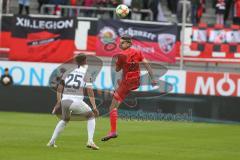 3. Fußball-Liga - Saison 2019/2020 - FC Ingolstadt 04 - 1.FC Kaiserslautern - Maximilian Thalhammer (#6,FCI) - Carlo Sickinger (#25 Kaiserslautern) - Foto: Meyer Jürgen