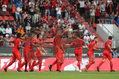 3. Liga - Fußball - FC Ingolstadt 04 - Würzburger Kickers - Tor Jubel Stefan Kutschke (30, FCI) mit Jonatan Kotzke (25 FCI) Fatih Kaya (9, FCI) Peter Kurzweg (16, FCI) Robin Krauße (23, FCI) Maximilian Beister (10, FCI) Marcel Gaus (19, FCI) Caniggia Gino