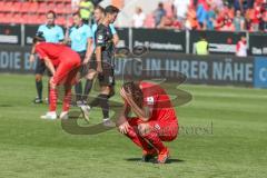 3. Fußball-Liga - Saison 2019/2020 - FC Ingolstadt 04 - Hallescher FC - Enttäuschte Gesichter - Björn Paulsen (#4,FCI)  - Foto: Meyer Jürgen